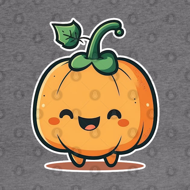 Cute kawaii halloween pumpkin by Quixar